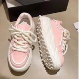 Advbridge -  Women's Sneakers  Korean Platform Sports Shoes Vulcanize Running Kawaii Lolita Sneakers Pink Kawaii Women Shoes Girls