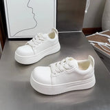 ADVBRIDGE  -  Casual Shoes for Women 2025 Spring New Height Increasing Casual Sneakers for Women's Leather Thick Soled Big Toe Women's Shoes