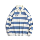 Advbridge T Polo Shirts for Men Big Size Stripe Tops Baggy Oversize Male Clothes Harajuku Fashion Sale High Quality Streetwear A Japan F S