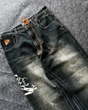 Advbridge Y2K Vintage Jeans New Hip Hop Fashion Pattern Embroidery Baggy Jeans Denim Pants Gothic High Waist Wide Legs Trousers Streetwear