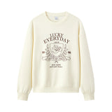 Advbridge Semir Hoodie Women Design-featured Embroidered Loose and Lazy 2025 New Spring Round-neck Drop-shoulder Pullover Fashionable