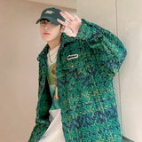 Advbridge Spring Autumn New Men's Cardigan Single-Breasted Fashion Knit Coat Stitching Colorblock O Collar Coats Swearter Jackets