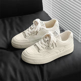 ADVBRIDGE -  Real leather men's shoes 2025  spring new Korean trend versatile and old-fashioned shoes thick white sole sports and leisure shoe