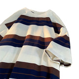 ADVBRIDGE  -  New Arrival Flower Festival T Shirt Men Striped Fashion O-Neck Tshirts Summer Cotton Tops Loose Street Hip Hop T-Shirts Q100