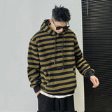 Advbridge Stripe Men's Hooded Sweatshirt Oversize Loose New In Harajuku Fashion Male Hoodie One Piece Sweat Shirt Emo Autumn Cheap Funny