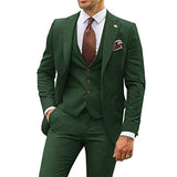 Advbridge 3 Pieces Beige Suits for Men Slim Fit Groom Tuxedo Wedding Suits Best Man Groomsmen Formal Party Suit Male Trajes De Hombre