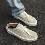 ADVBRIDGE  -  Summer New Niche Half Slippers Canvas Men's Shoes2025 Summer Breathable Season Comfortable Sneaker Breathable Comfortable