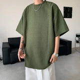 ADVBRIDGE  -  Future Solid T Shirt Mens Cartoons Loose Men's Wear Cotton Summer T Shirts Hip Hop Oversized Short Sleeve Clothing Q276