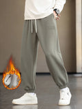Advbridge Winter Thick Velvet Warm Sweatpants Men Streetwear Drawstring Cotton Casual Jogger Pants Male Loose Thermal Fleece Trousers 8XL