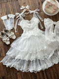 ADVBRIDGE  -  Original Design Sweet Cute Girl Princess Lolita Jsk Dress Summer New High Waist Slimming White Suspender Dresses and Trailing