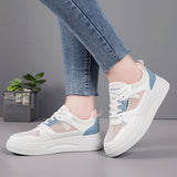 ADVBRIDGE  -  Little white shoes women 2025 breathable mesh surface women's shoes casual sports shoes with thick soled student board shoes