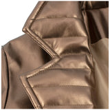 Advbridge Women Hero Cosplay Jacket High Waist PU-Leather Coat Anime X-Men Rogue Anna Marie Casual Jacket Cosplay Costume Halloween