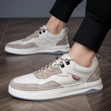 Advbridge Men's Shoes New Khaki Casual Shoes Trend Versatile Men Sneakers Breathable and Non Slip Canvas Shoe Soft Sole Sports Board Shoes