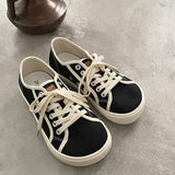 ADVBRIDGE  -  Girls white Light brown SneakersDesigner Canvas Shoes Women Low Top Sneakers Wide Toe Lace Up Trainers Shoes  Comfortable