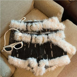 Advbridge Women's Autumn/Winter Black Gothic Jeans Y2K Harajuku High Street Sexy 2000s Style Streetwear Retro Shorts Jeans Clothing 2024