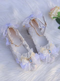 Advbridge Cinderella Guji Lolita Handmade Tea Party Shoes Lolita Flower Fairy Song Dream Catching Flower Wedding Luo Shoes