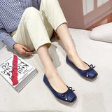 Advbridge 2024 Spring Summer Ballet flats Women Single Shoes Elegant Flat Ladies Brand Black Blue Plus Size 41 D061