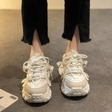 Advbridge High on Platform Shoes for Women Spring Autumn Sports Sneakers Woman Footwear Athletic Vulcanized Shoe Fashion  Trends Light