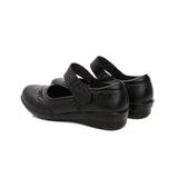 ADVBRIDGE  -  Spring Autumn Women Flats Black Soft Genuine Leather Shoes Brand Elegant Ladies Mary Jane Mother Shoes Plus Size 41 D538