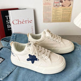 Advbridge White Canvas Shoes for Women Low-top Simple Designer Platform Korean Fashion Sneakers Student Round Toe Ladies Footwear