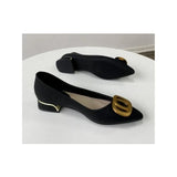 Advbridge 2024 Formal ujung runcing wanita alas kaki musim panas hitam Normal  kasual tumit rendah elegan gratis pengiriman penawaran