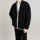 Advbridge Autumn Clothing Men's Light Luxury Knitted Zipper Cardigan Long Sleeve Streetwear Korean Popular Fashion Retro Knitwear M-3XL