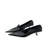 Advbridge 2025 Woman Sexy High Heels Shoes Branded Pumps Slip On Shallow Mouth Lace-Up Pointed Wedge Sandals Ladies Latest Crossdressers S