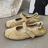 ADVBRIDGE  -  Women Flat Shoes Fashion Round Toe Ladies Casual Dress Mary Jane Shoes Soft Flat Heel Outdoor Single Shoes New Woman Shoes