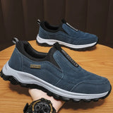 Advbridge Outdoor Shoe Men Sneakers Sping Slip on Casual Men Shoes Breathable Suede Leather Shoe Anti-skid Walking Shoe Hot Sale Footwear