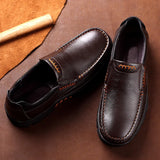Advbridge Genuine Leather Shoes Men Loafers Soft Cow Leather Men Casual Shoes New Male Footwear Black Brown Slip-on A2088