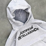 Advbridge Streetwear Hoodie Y2k Gothic Hip Hop Letter Graphic Print Oversized Hoodie Sweatshirt Men Women Harajuku Pullover Hoodie Clothes