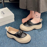 ADVBRIDGE  -  Shallow Mouth Single Shoe Breathable One Foot Sports Thick Soled Women Shoes Casual Sponge Cake Low Heel Solid Color Women Shoes