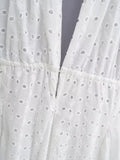 ADVBRIDGE  -  Women's Cutout Open Back White Dress Dresses Party Dress White Dress Formal Dresses Elegant and Pretty Women's