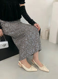 ADVBRIDGE  -  New Designer Sandals for Women Summer Slingback High Heels Dress Shoes Cross-tied Shallow Fashion Low Heel Mules Pumps Women