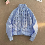 Advbridge New Spring and Autumn Fashion Korean Edition Hip Hop Trend Advanced Sense Casual Loose Stripe Woven Long Sleeve Men's Shirt