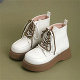 Advbridge 2024 Autumn New Gentle Style Original Short Boots Women's British Style Round Head Versatile Thick Bottom Short Boots