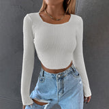 Advbridge aspen outfit winter Coralie Waffle Knit Crop Top