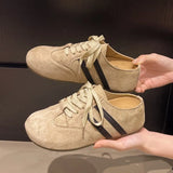 ADVBRIDGE  -   New Fashion Trend Women's Casual Shoes College Style Wide Toe Soft Comfortable Flat Shoes Outdoor Casual Sports Shoes