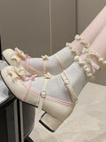 Advbridge Cute Sweet Girl Lolita Shoes Women Summer New Japanese Small Leather Shoes Female Hipster Bow Preppy Student Single Shoes