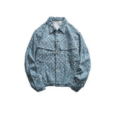 Advbridge Autumn New Men's Colorful Denim Clothes Trendy and Handsome Youth Jackets, Loose Sequin Tops