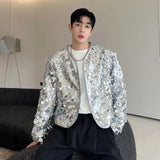 Advbridge Sexy Man Jackets Fashion Korean Style Sequin Short Coat Trend Niche Design Men's Personality Clothing Autumn New Top 9C2073