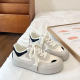 ADVBRIDGE  -  Women's Retro Sports Shoes Thick Bottom Comfortable Casual Sneakers Spring Autumn New Style Mella White Shoes Rubber Sole