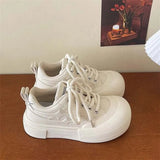 ADVBRIDGE  -  new big-head shoes for women ins tide sports leisure everything muffin thick-soled increase bread small white shoes
