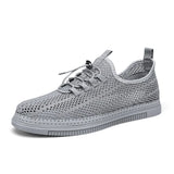 ADVBRIDGE  -  Fashion Breathable Walking Mesh Flat Shoes Sneakers Men Shoes Men Casual Shoes