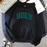 Advbridge 1898 Brooklyn New York Printed Women Hoodies Fashion Fleece Hoody Creativity Pullover Clothing Street Loose Official-Website