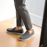 ADVBRIDGE  -  Men's Casual Shoes Suede Leather Loafers Classic British Style Men Shoes Lightweight Soft Moccasins Male Slip on Driving Flats