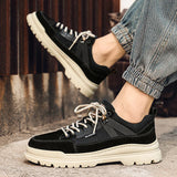 Advbridge Men's Breathable Lightweight Comfortable Work Shoes Non Slip Sneakers for Outdoor Trailing Trekking Walking