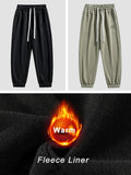 Advbridge Winter Thick Velvet Warm Sweatpants Men Streetwear Drawstring Cotton Casual Jogger Pants Male Loose Thermal Fleece Trousers 8XL