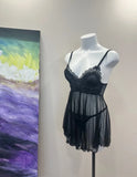ADVBRIDGE  -  Beauty Nightdress Mesh Gauze Lace Sexy Lingerie Nightgowns with Thong Uniform Perspective New Sexy Pajamas Women Comfortable