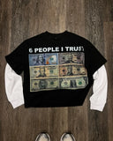 Advbridge High Street Harajuku vintage print spliced long sleeve hoodie T-shirt Women Y2k new goth hip hop fashion trend couple loose top